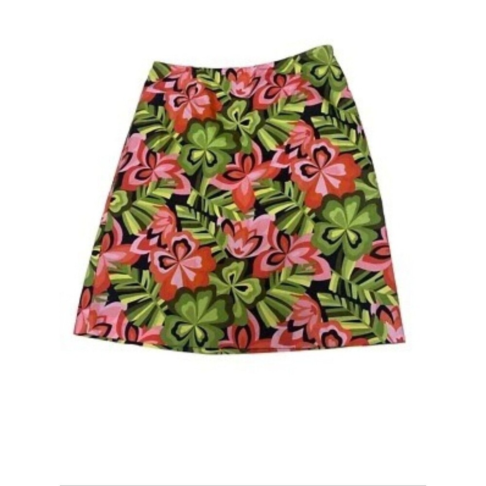Talbot's Petite tropical a-line skirt, SIZE 4P